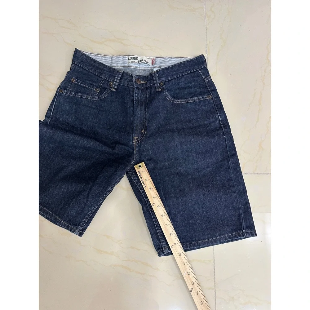 Levi's 569 Loose‎ Straight Denim Shorts Mens W29 Dark Wash Good Indigo Jorts